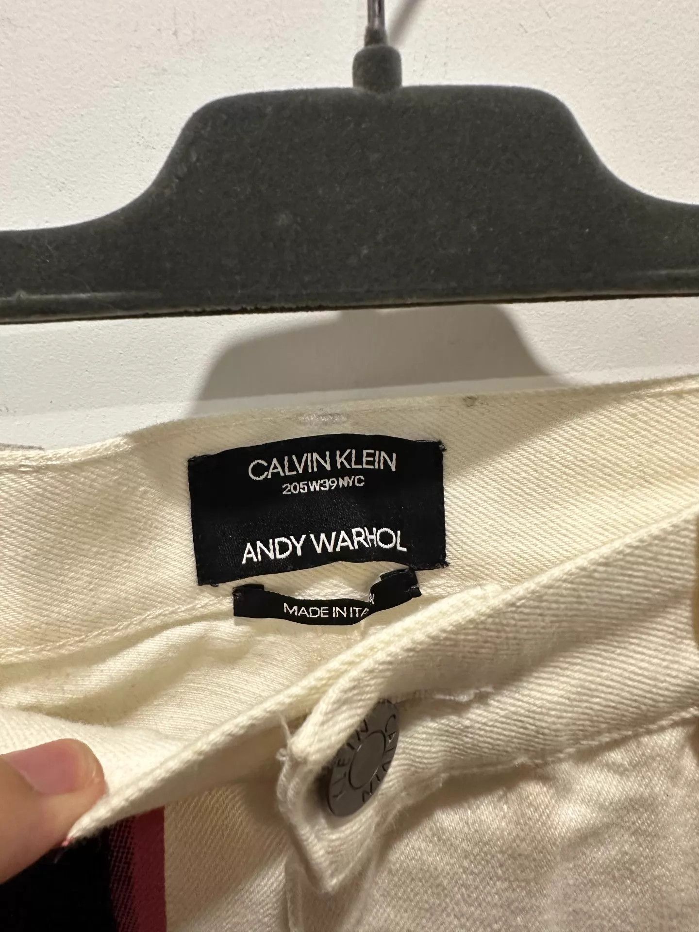 Calvin Klein CK 205W39NYC x Andy Warhol SS18 Pink Print Jeans 34W 1x Worn Size 24" / US 00 / IT 34 - 3 Thumbnail