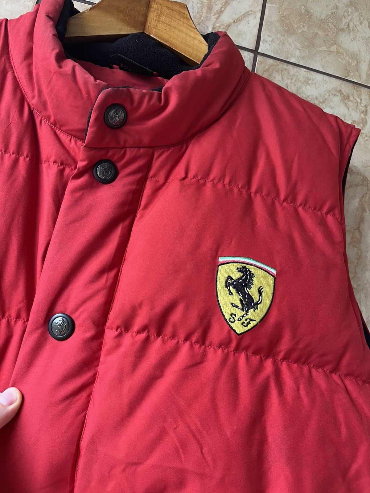 Ferrari Ferrari red 2000 puffer vest Size US XL / EU 56 / 4 - 2 Thumbnail