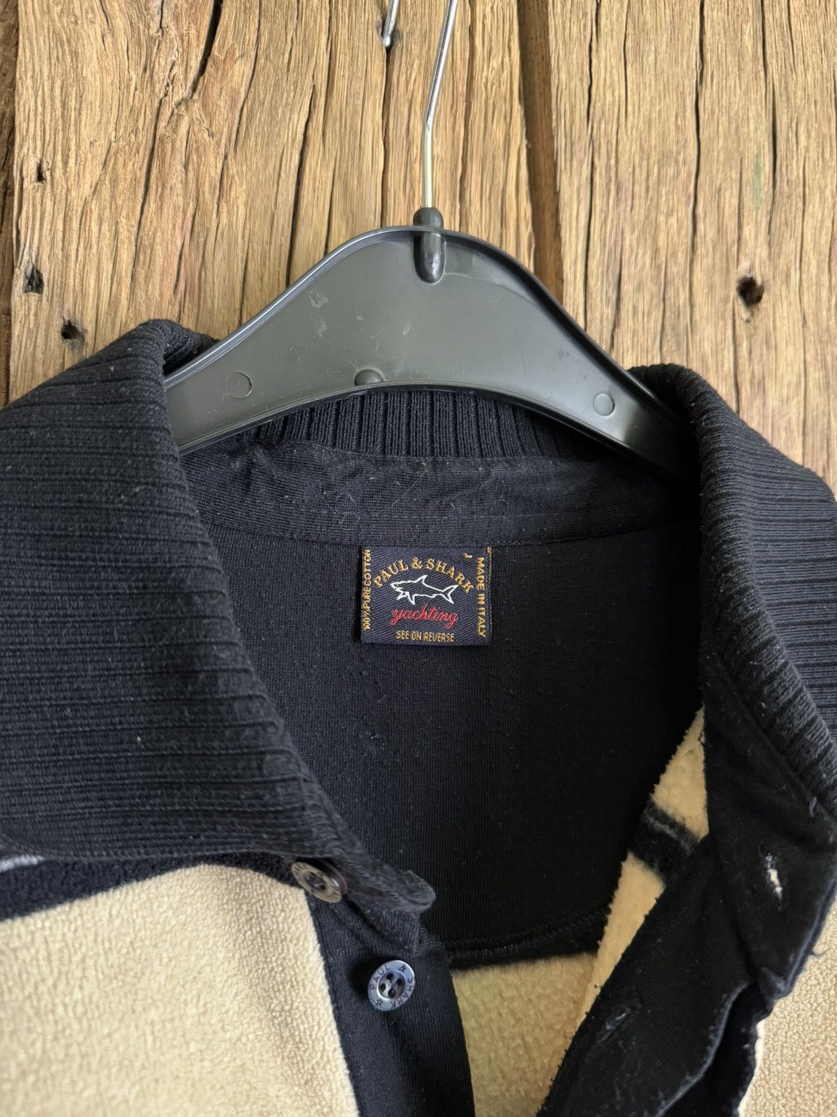 Paul & Shark × Vintage Vintage 90s Paul & Shark Teddy Fleece Long Sleeve Polo Size US L / EU 52-54 / 3 - 7 Thumbnail