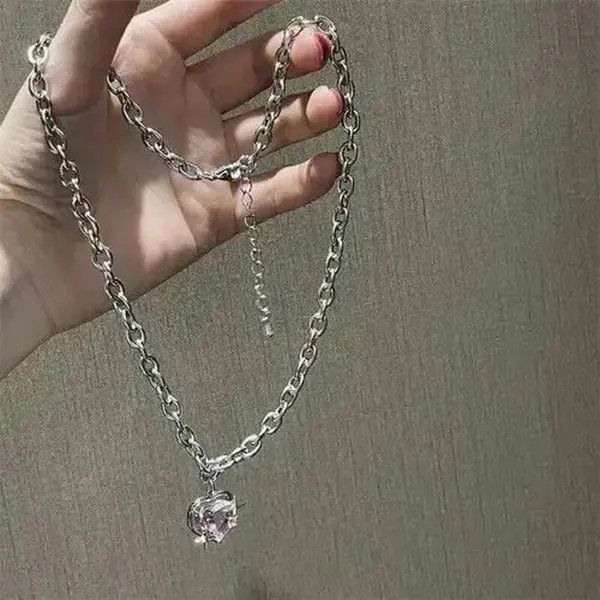 Other Pink Vermiculite Peach Galaxy Necklace Size ONE SIZE - 6 Thumbnail