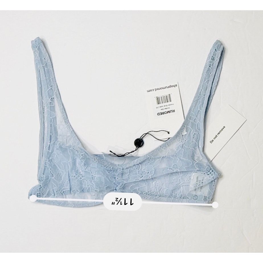 Other Rumored Smitten LACE Bra Powder Blue XS French Lingerie NWT Size XS / US 0-2 / IT 36-38 - 3 Thumbnail