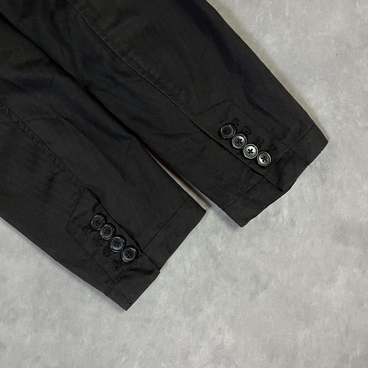 14th Addiction Hooded Layered Blazer Jacket Black Minimal Streetwear Japan Size 40R - 10 Thumbnail