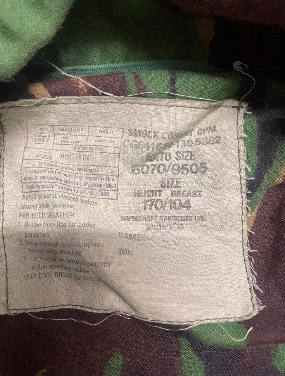 Woodlands BRITISH ARMY COMBAT military SMOCK JACKET 170/104 DPM CAMO Size US S / EU 44-46 / 1 - 3 Thumbnail