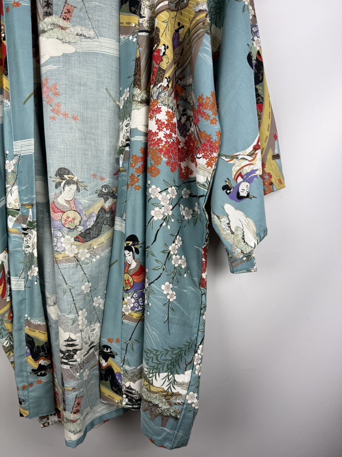 Other Japanese Overprinted Kimono Haori One Size Unisex Size US L / EU 52-54 / 3 - 6 Thumbnail