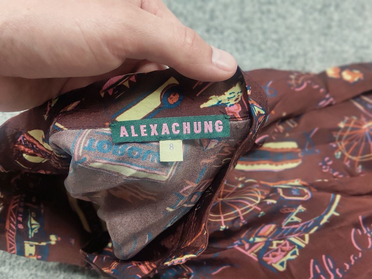 Alexa Chung Alexa Chung Design Blouse Burgundy Button Up Satin Shirt Size S / US 4 / IT 40 - 11 Thumbnail