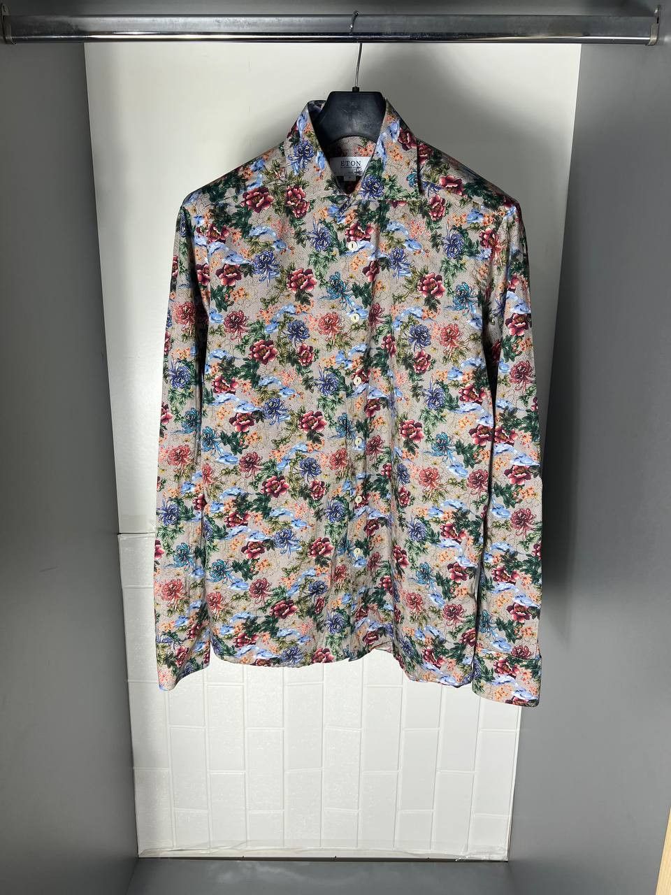 Eton VINTAGE ETON ITALIAN DESIGNER FLOWERS SHIRTS CLASSIC Size US M / EU 48-50 / 2 - 1 Thumbnail