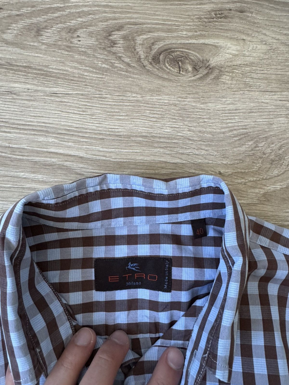 Etro Etro Check Print Button Up Shirt Size US L / EU 52-54 / 3 - 5 Thumbnail