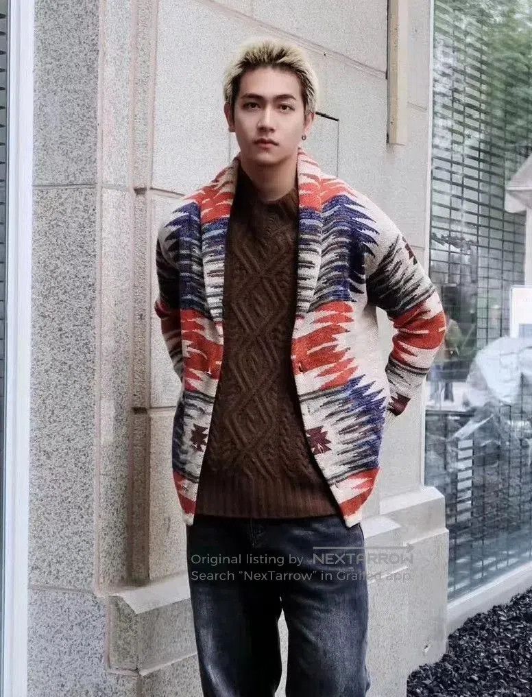 RRL Ralph Lauren RRL Ralph Lauren Rainbow Stripe Cardigan. Size US M / EU 48-50 / 2 - 2 Thumbnail