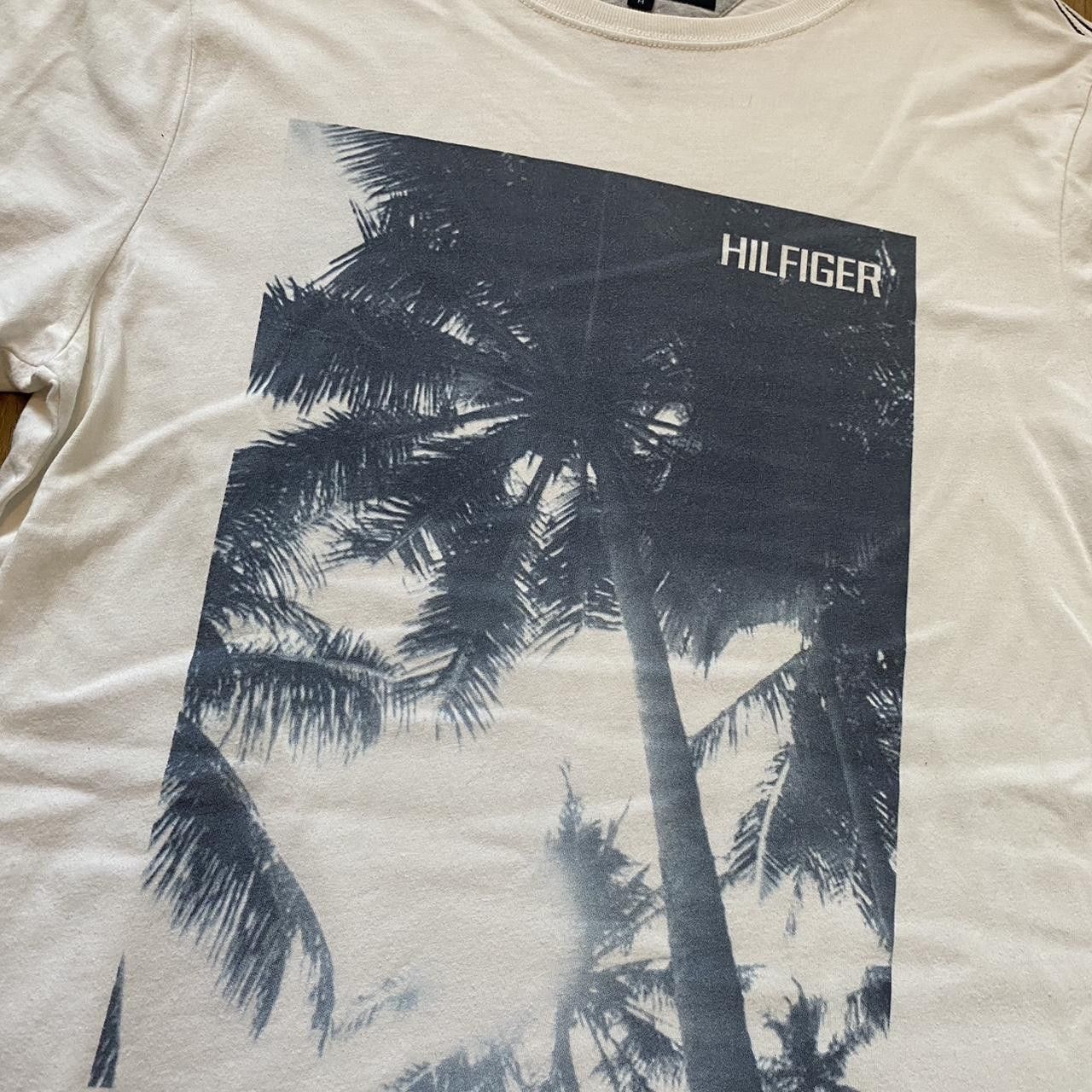 Tommy Hilfiger Tommy Hilfiger white and blue T-shirt Big Print Palm Size US M / EU 48-50 / 2 - 3 Thumbnail