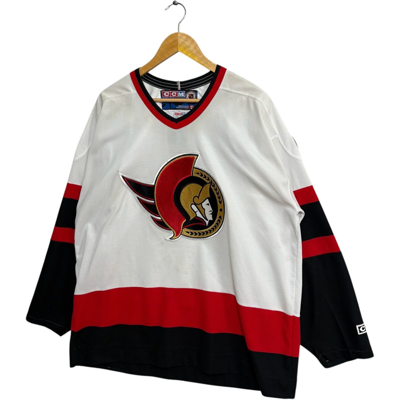Ccm Vintage CCM Ottawa Senators Team Logo NHL Jersey XL Size US XL / EU 56 / 4 - 3 Thumbnail