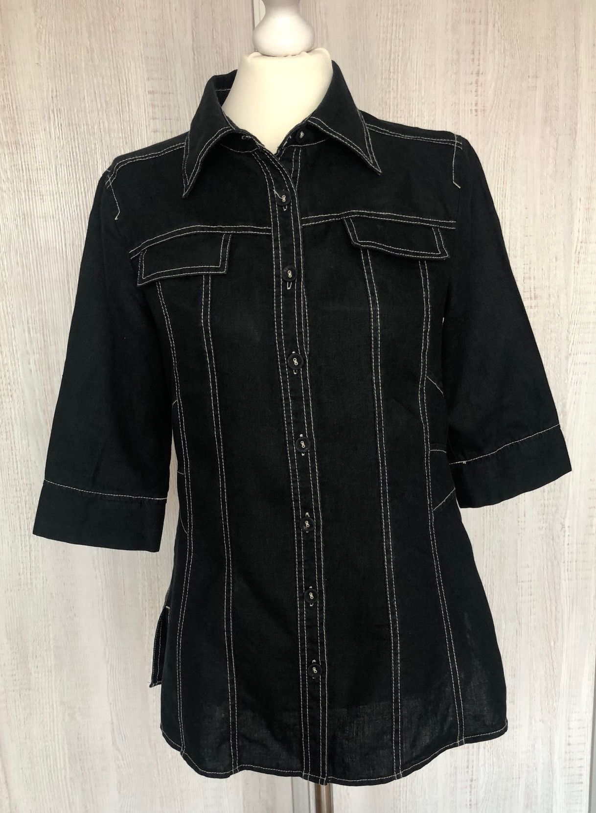 Other Women's linen jacket size L/40 brown Size L / US 10 / IT 46 - 1 Thumbnail