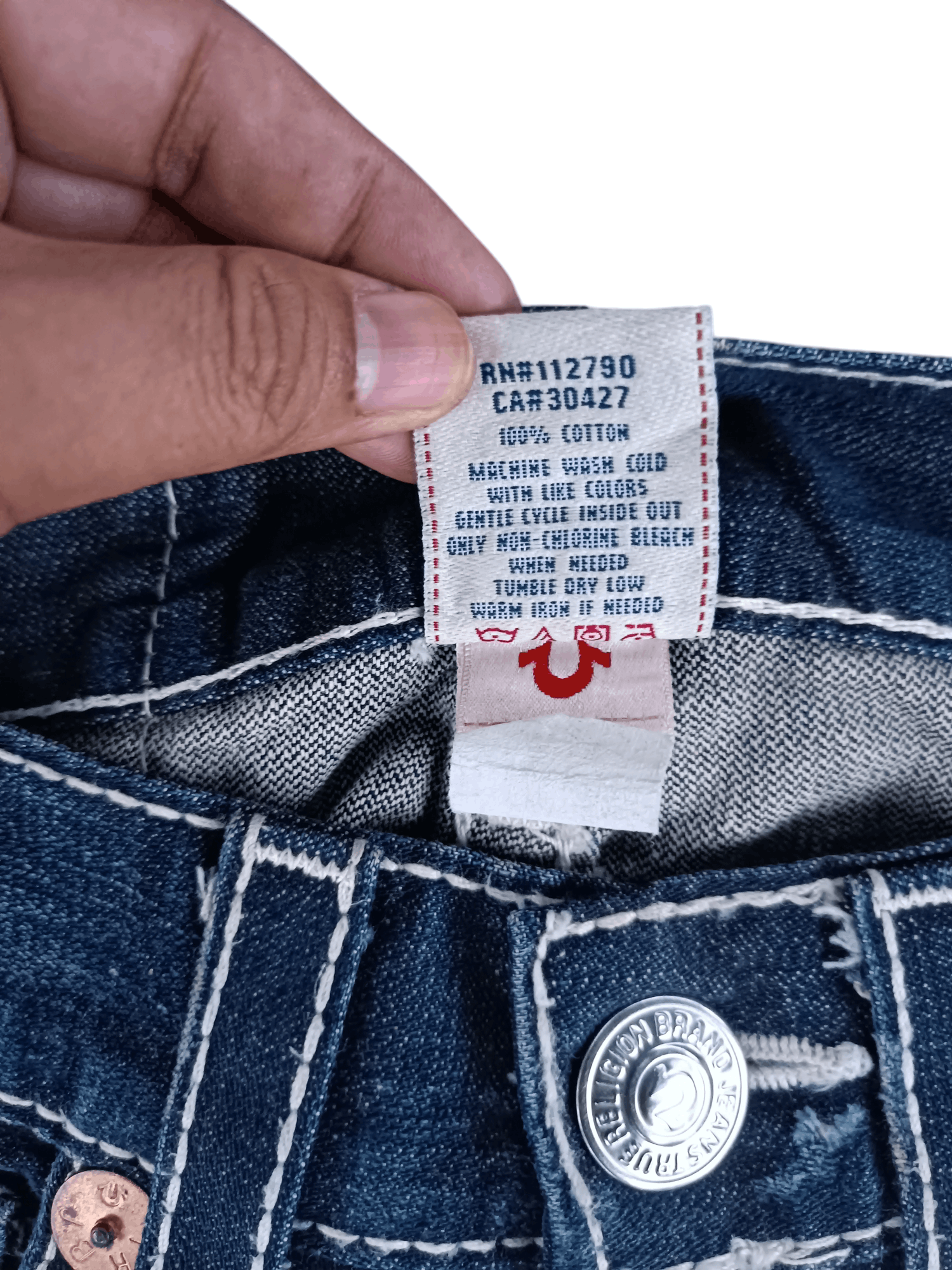 True Religion Vintage 2000 True Religion Billy Big T Grunge Flare Jeans Size US 30 / EU 46 - 9 Thumbnail