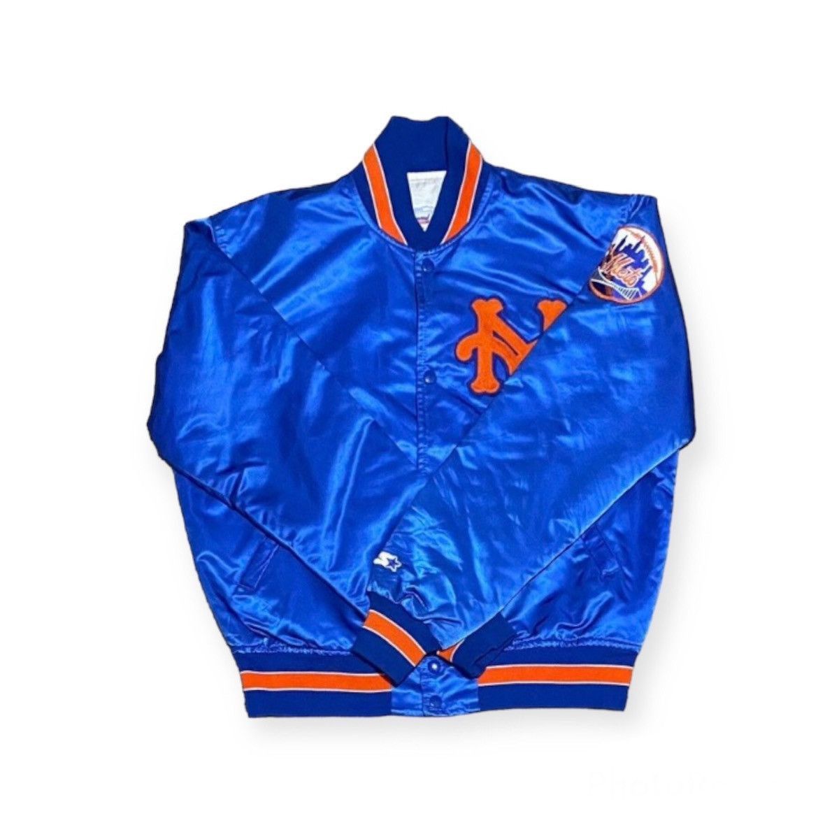 Starter Vintage New York Mets MLB Starter Satin Jacket Size US M / EU 48-50 / 2 - 5 Thumbnail