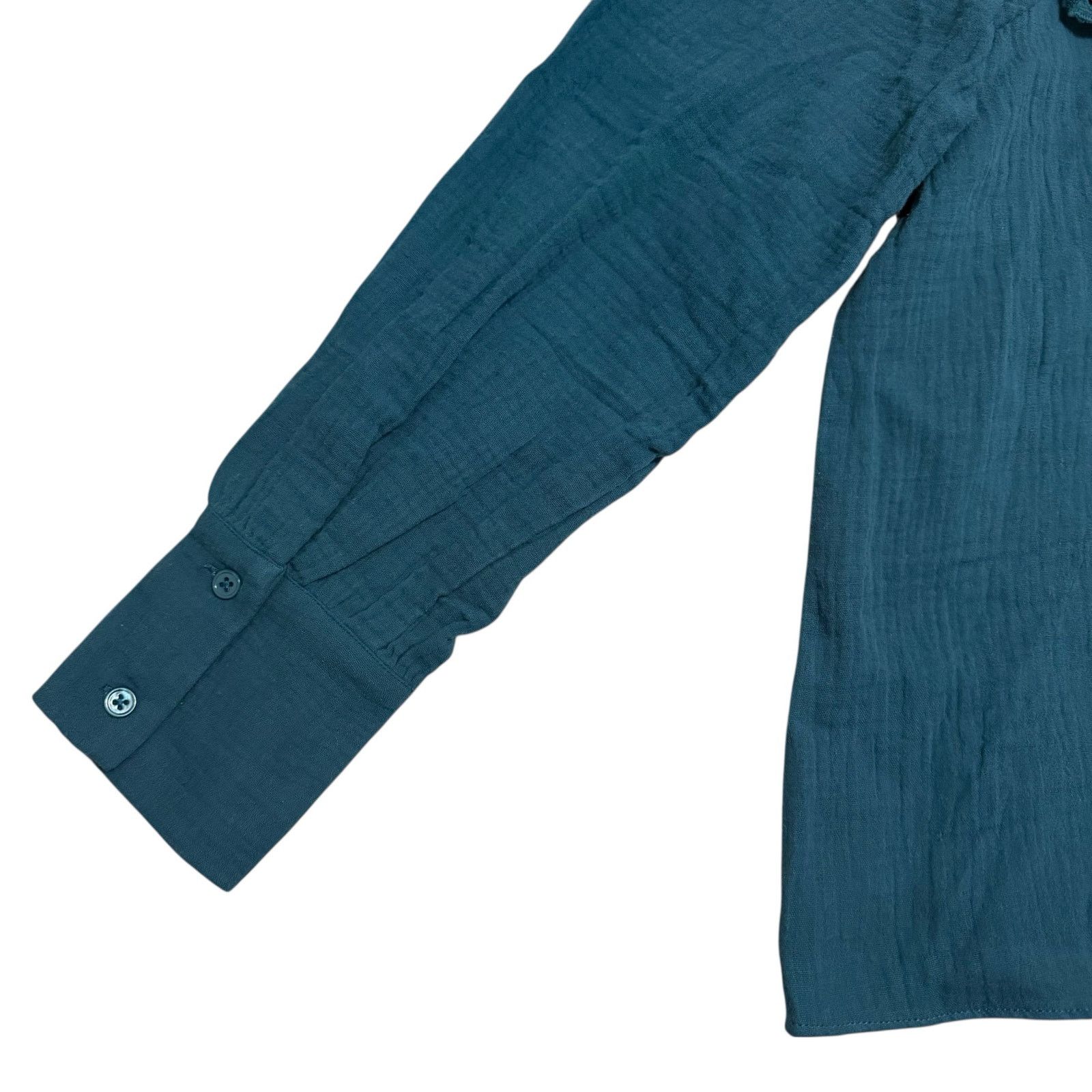 Other NEW Hyacinth House Tuckernuck Teal Eyelet Tatum Blouse Large Size L / US 10 / IT 46 - 10 Thumbnail
