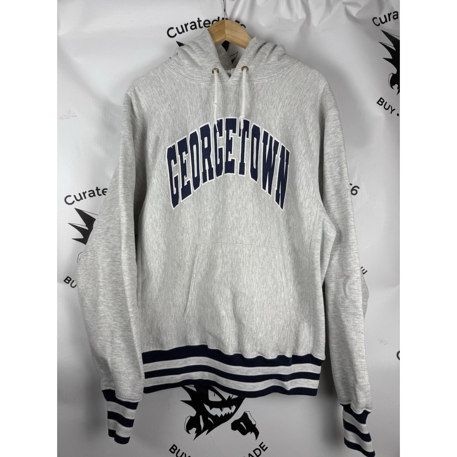 Vintage Vintage Georgetown Reverse Weave Hooded Mt. Spokane Knitting Size US XL / EU 56 / 4 - 1 Thumbnail