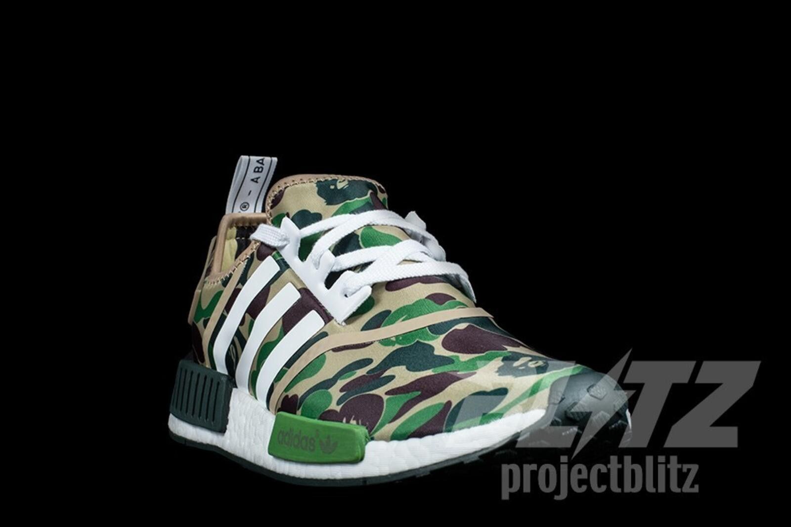 Adidas adidas NMD R1 A Bathing Ape Bape Green Camo BA7326 US9 Size US 9 / EU 42 - 2 Thumbnail