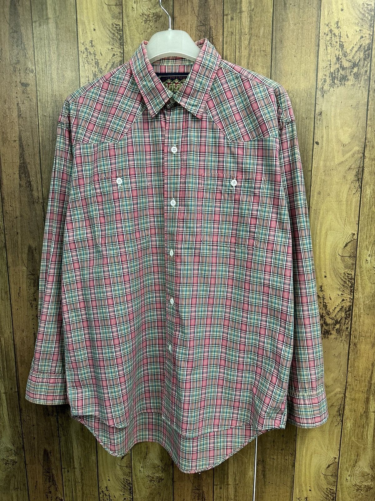 Chaps × Ralph Lauren × Vintage Vintage Ralph Lauren Chaps Western Shirt A277 Size US M / EU 48-50 / 2 - 2 Thumbnail