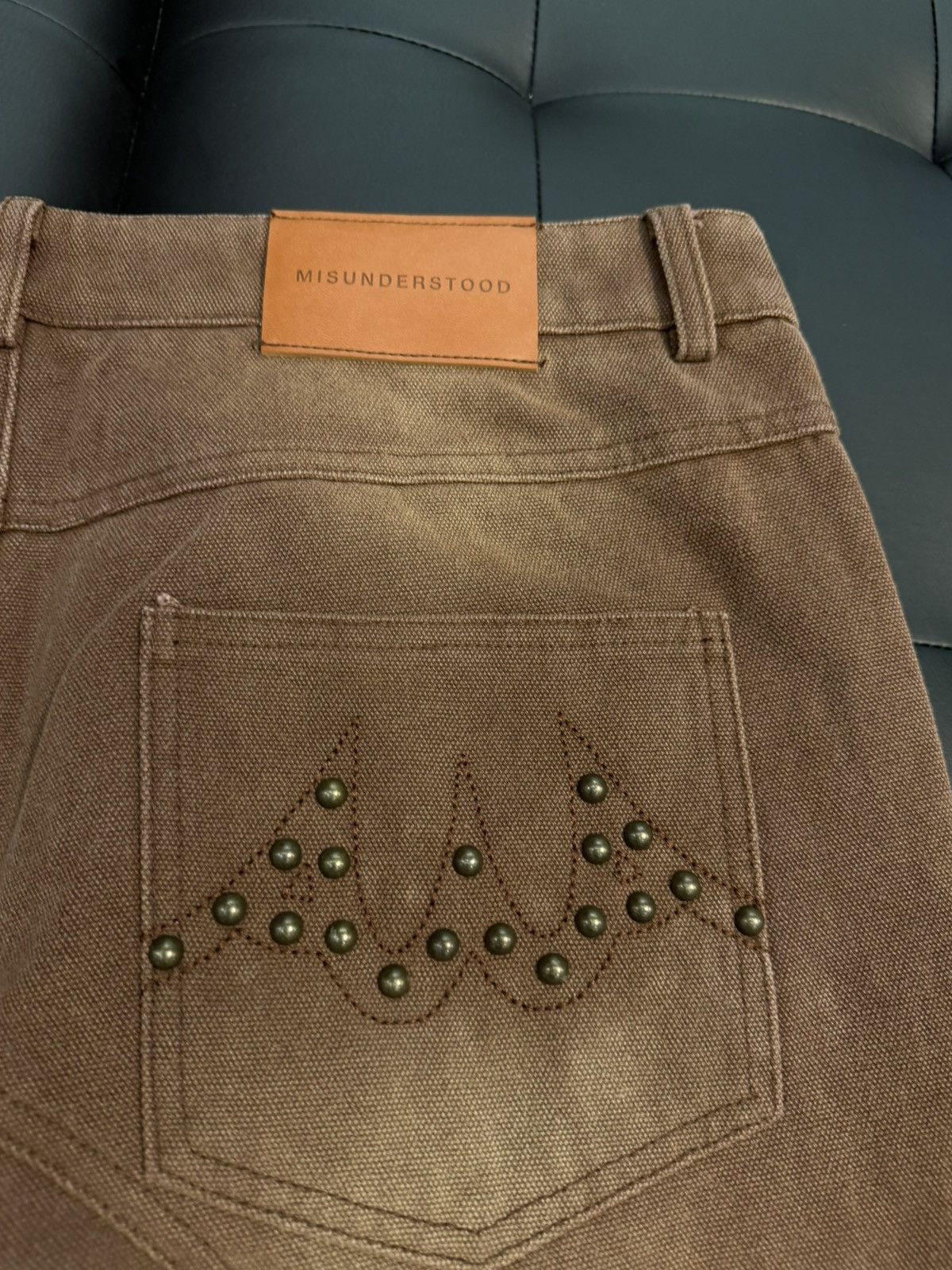 Misunderstood Size 36 - Misunderstood Bronco Brown Denim Jeans Size US 36 / EU 52 - 6 Thumbnail