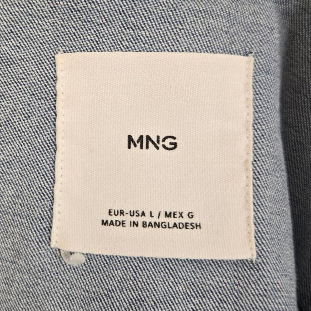 Mango Mango MNG Womens Denim Jacket Large Trucker Style Buttons Size L / US 10 / IT 46 - 9 Thumbnail