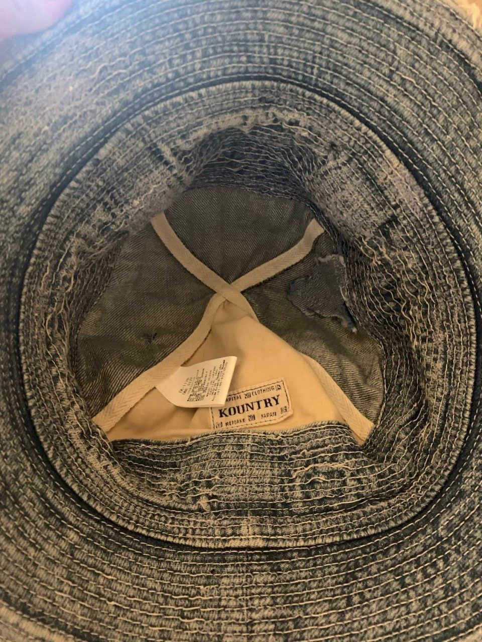 Kapital Kapital Old Man and Sea Denim bucket hat Size ONE SIZE - 2 Thumbnail