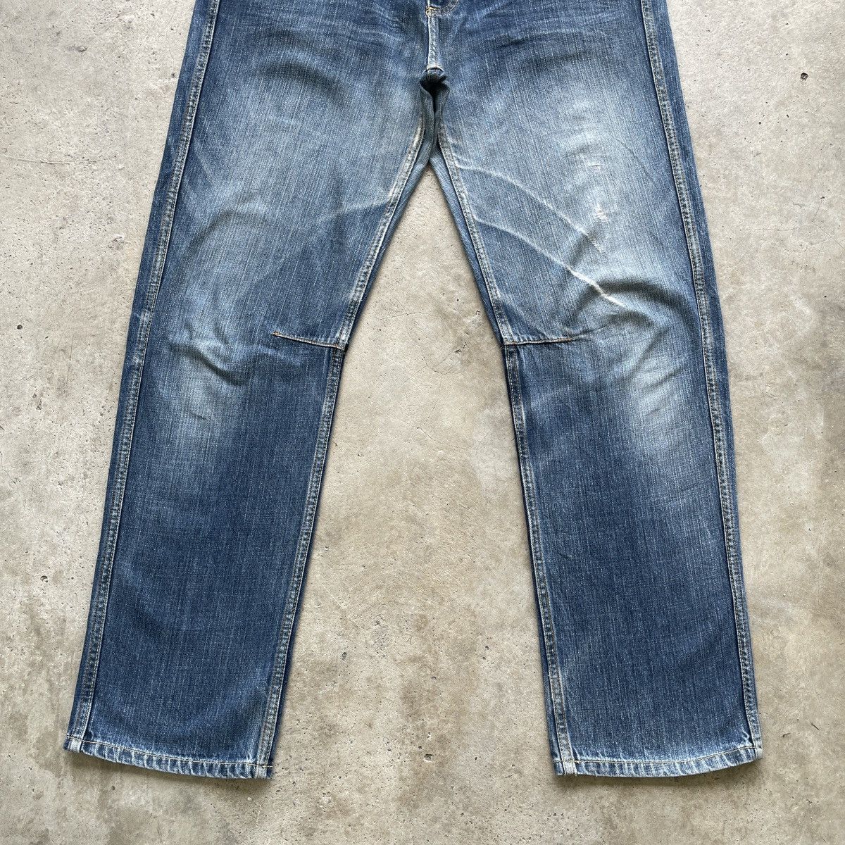 Japanese Brand Vintage ILLS Japan Faded Denim Jeans Pants W34x30.5 Size US 34 / EU 50 - 4 Thumbnail