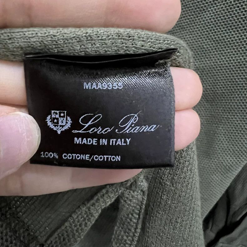 Loro Piana Loro Piana Military green polo collar long sleeves Size US XS / EU 42 / 0 - 3 Thumbnail