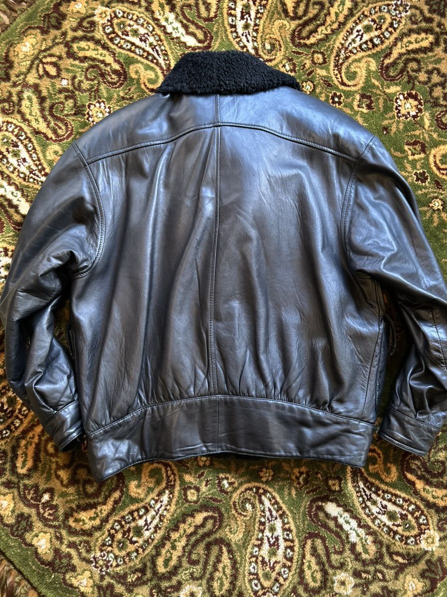 Iceberg Vintage Iceberg Black Leather Jacket Italy 1982/1983 Size US L / EU 52-54 / 3 - 7 Thumbnail