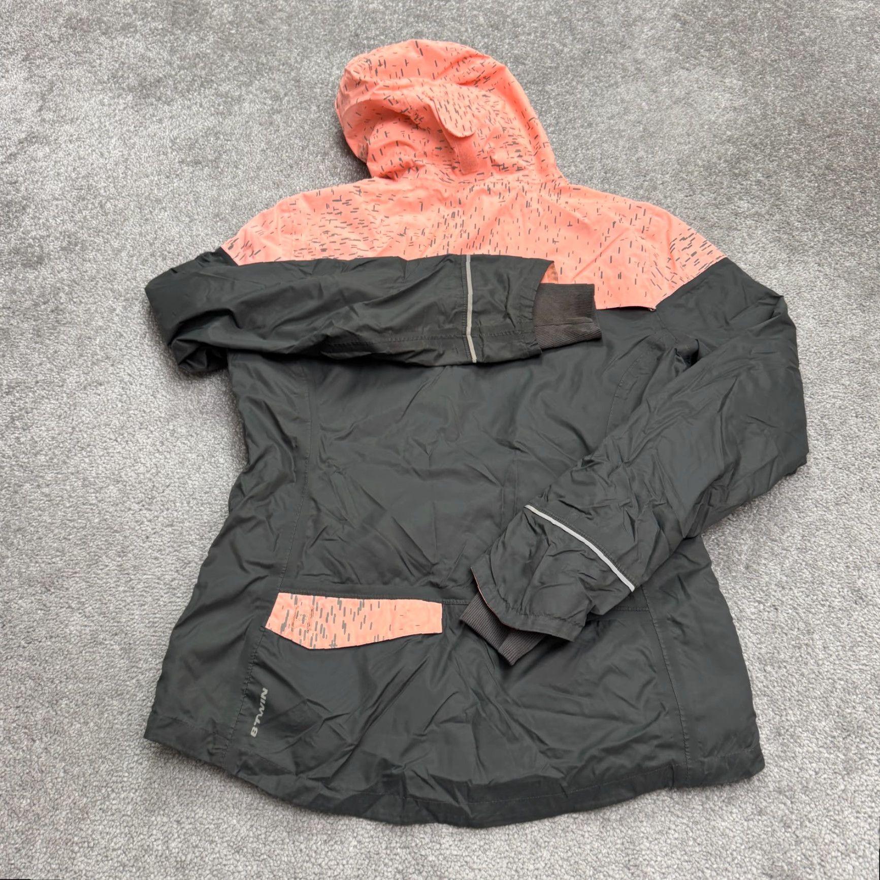 Vintage DECATHLON BTWIN City 900 W Tiki Hoodie Windbreaker Jacket Women Small Gray Pink Size S / US 4 / IT 40 - 2 Thumbnail