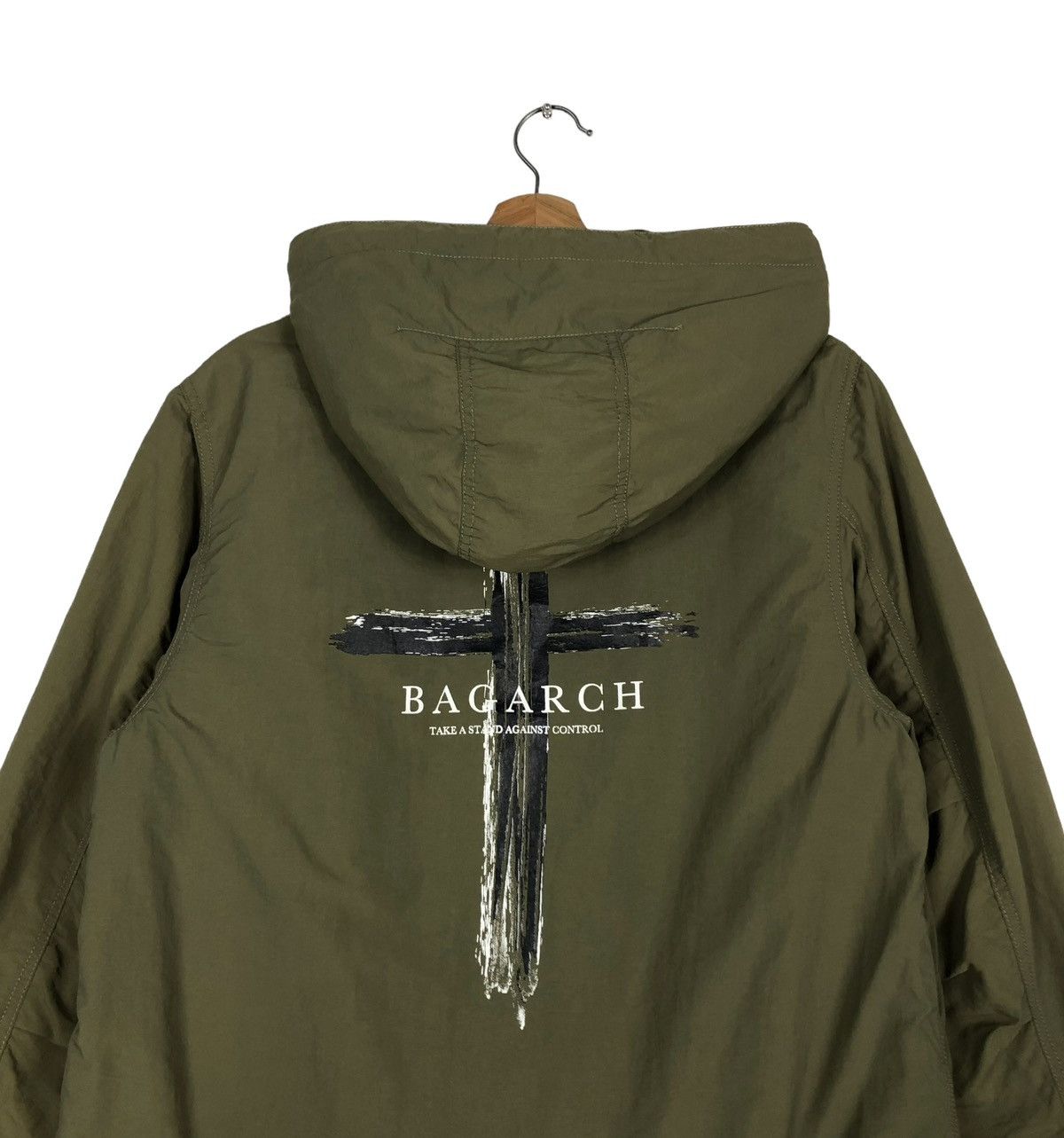 Japanese Brand 🔥VINTAGE LONG JACKET BIKER BONDAGE BAGARCH CROSS BIG LOGO Size US L / EU 52-54 / 3 - 2 Thumbnail