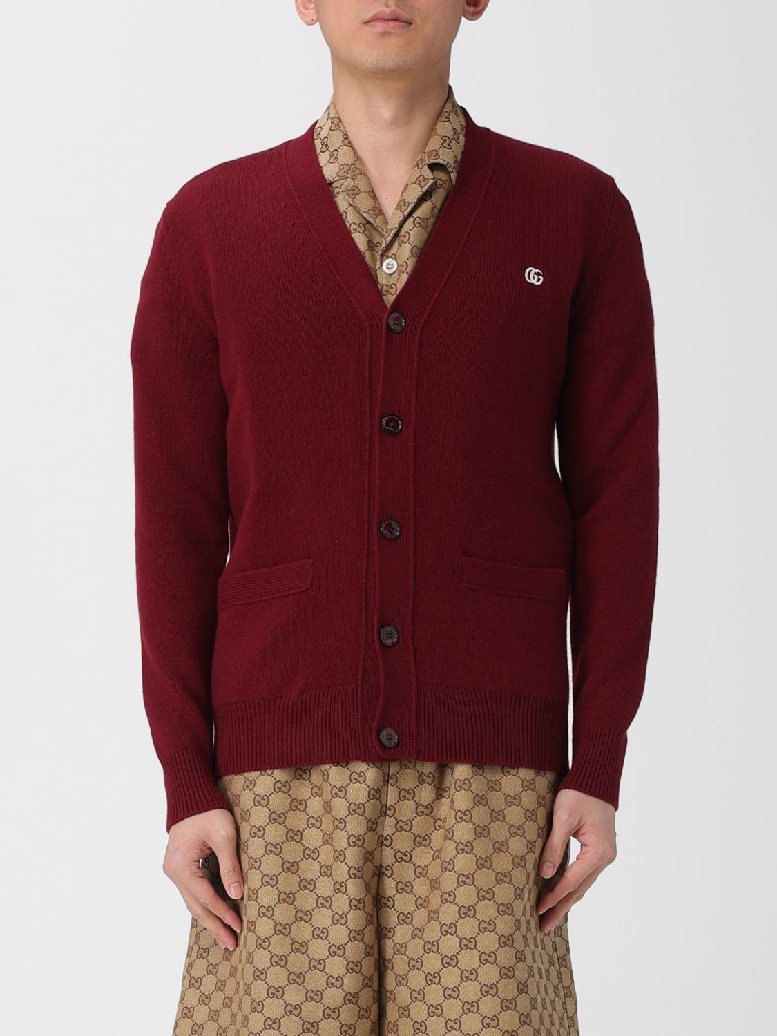 Gucci Sweater Men Burgundy