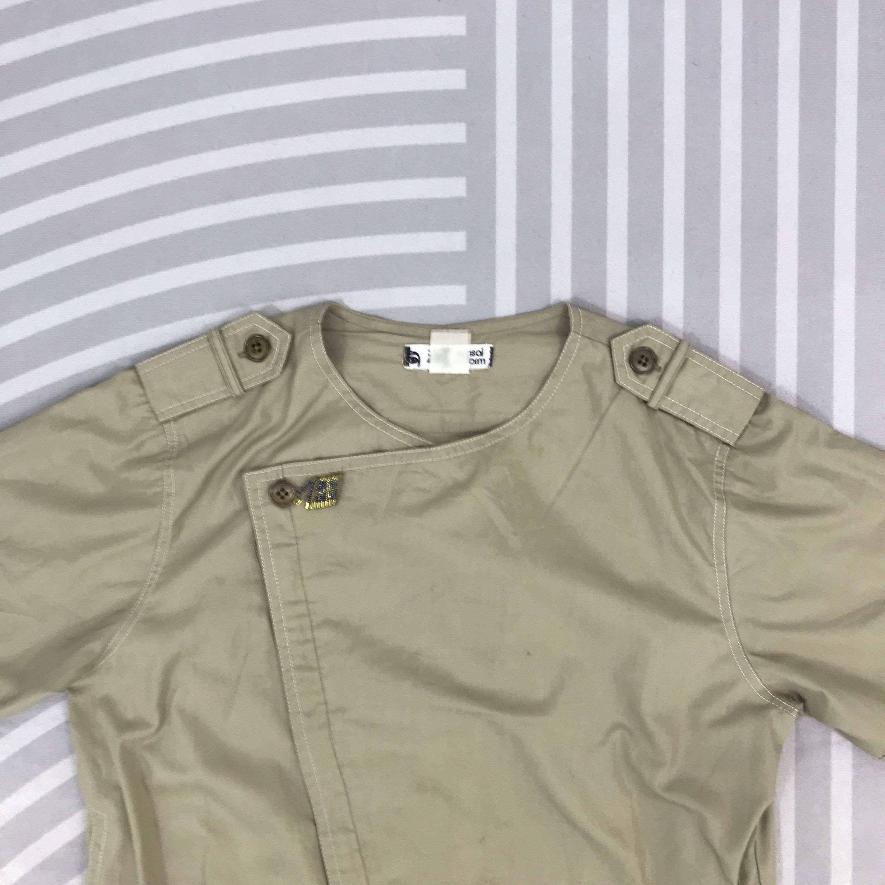 Japanese Brand × Kansai Yamamoto × Vintage Vintage Kansai Yamamoto Short sleeve Jacket Size US M / EU 48-50 / 2 - 2 Thumbnail