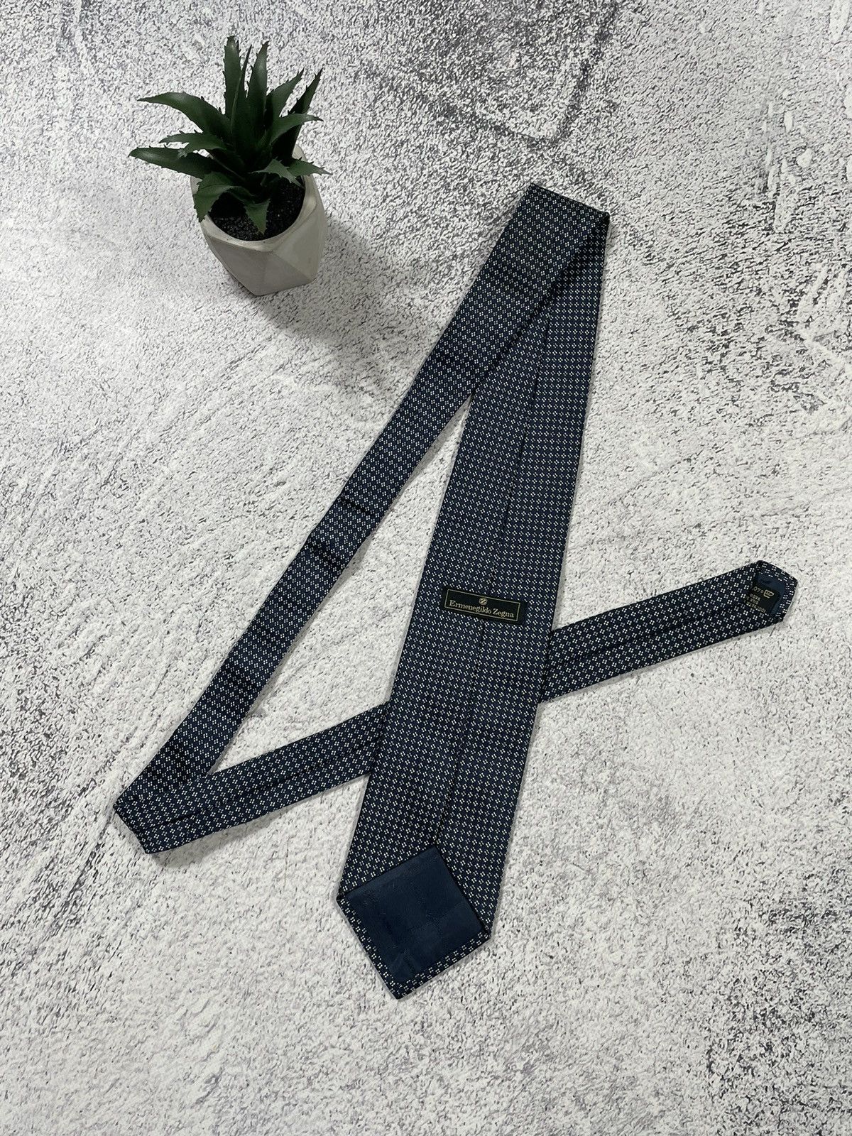 Ermenegildo Zegna × Vintage Vintage Ermenegildo Zegna Silk Tie Size ONE SIZE - 5 Thumbnail