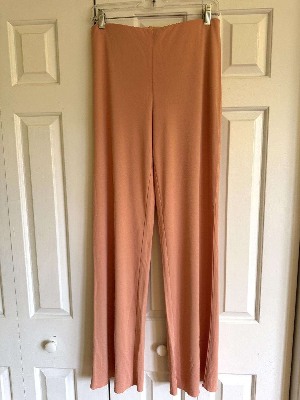 La Perla LA PERLA Peach Jersey Wide Leg Pants 6/42 NWOT Size 28" / US 6 / IT 42 - 2 Thumbnail