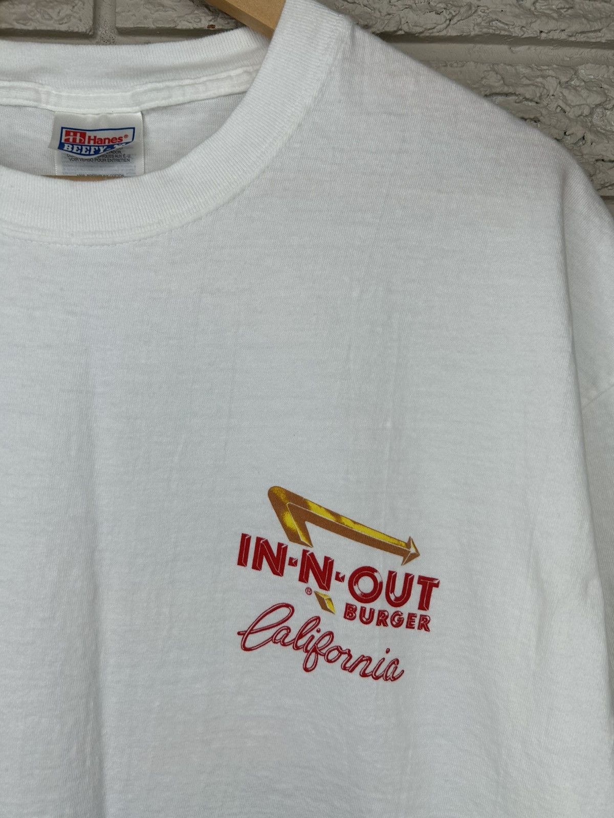 Vintage Vintage 1999 In N Out Burger California Promo T Shirt Size US XL / EU 56 / 4 - 3 Thumbnail