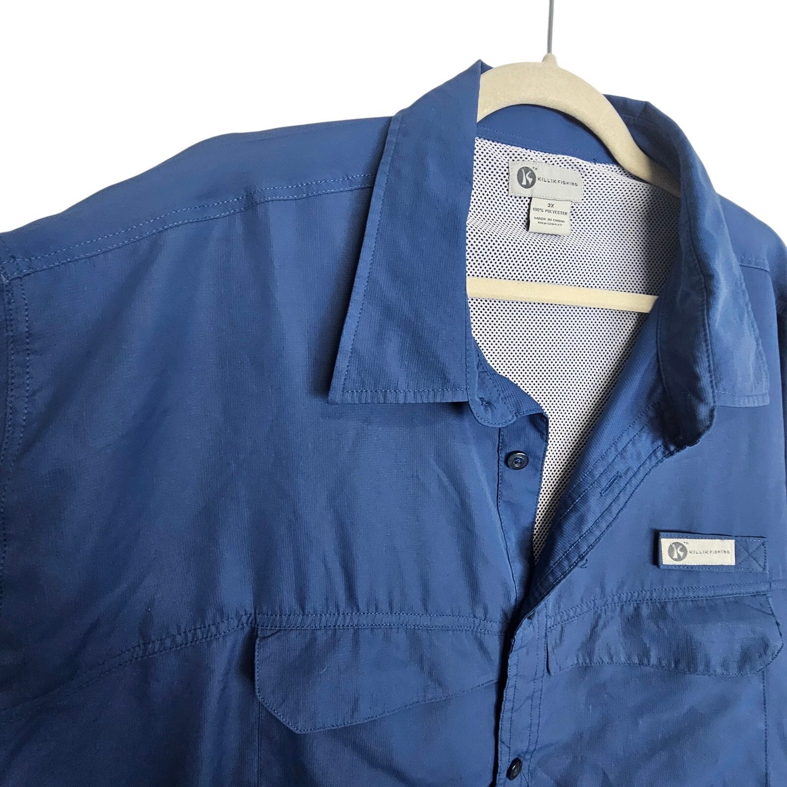 Killion Killik Mens Vented Fishing Shirt Size 3X Gorpcore Outdoor Size US XXL / EU 58 / 5 - 5 Thumbnail