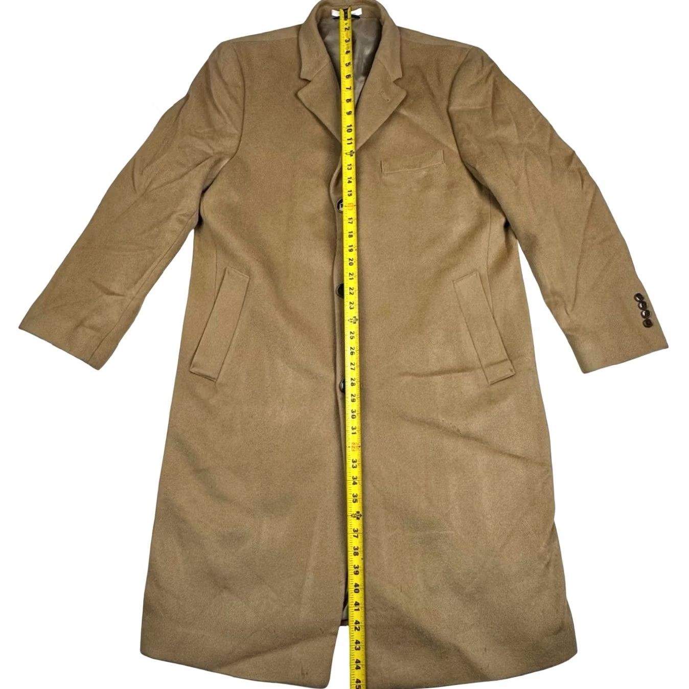Ralph Lauren VINTAGE? No — Ralph Lauren Men’s Wool Blend Trench Overcoat Brown 42R Coat Size US XS / EU 42 / 0 - 6 Thumbnail