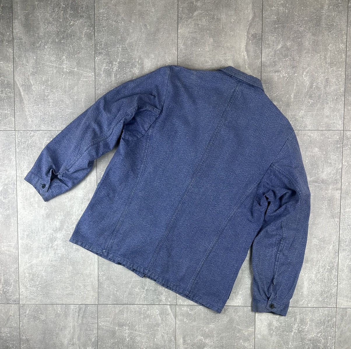Le Laboureur Vintage Retro 70S Fischer Pecheur WorkWear Chore Jacket Size US L / EU 52-54 / 3 - 14 Thumbnail