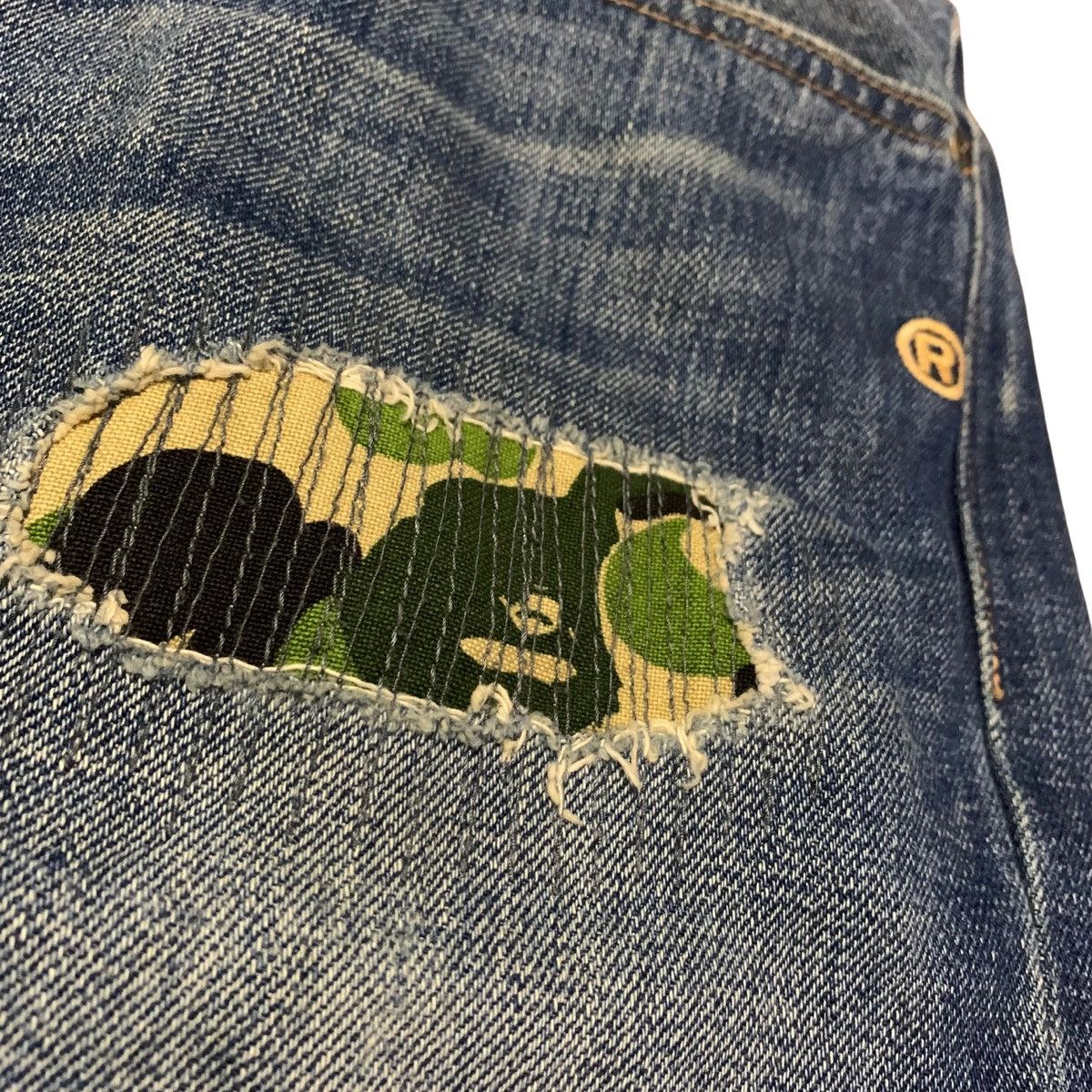 Bape Bape Damage Denim Pants Size US 36 / EU 52 - 4 Thumbnail