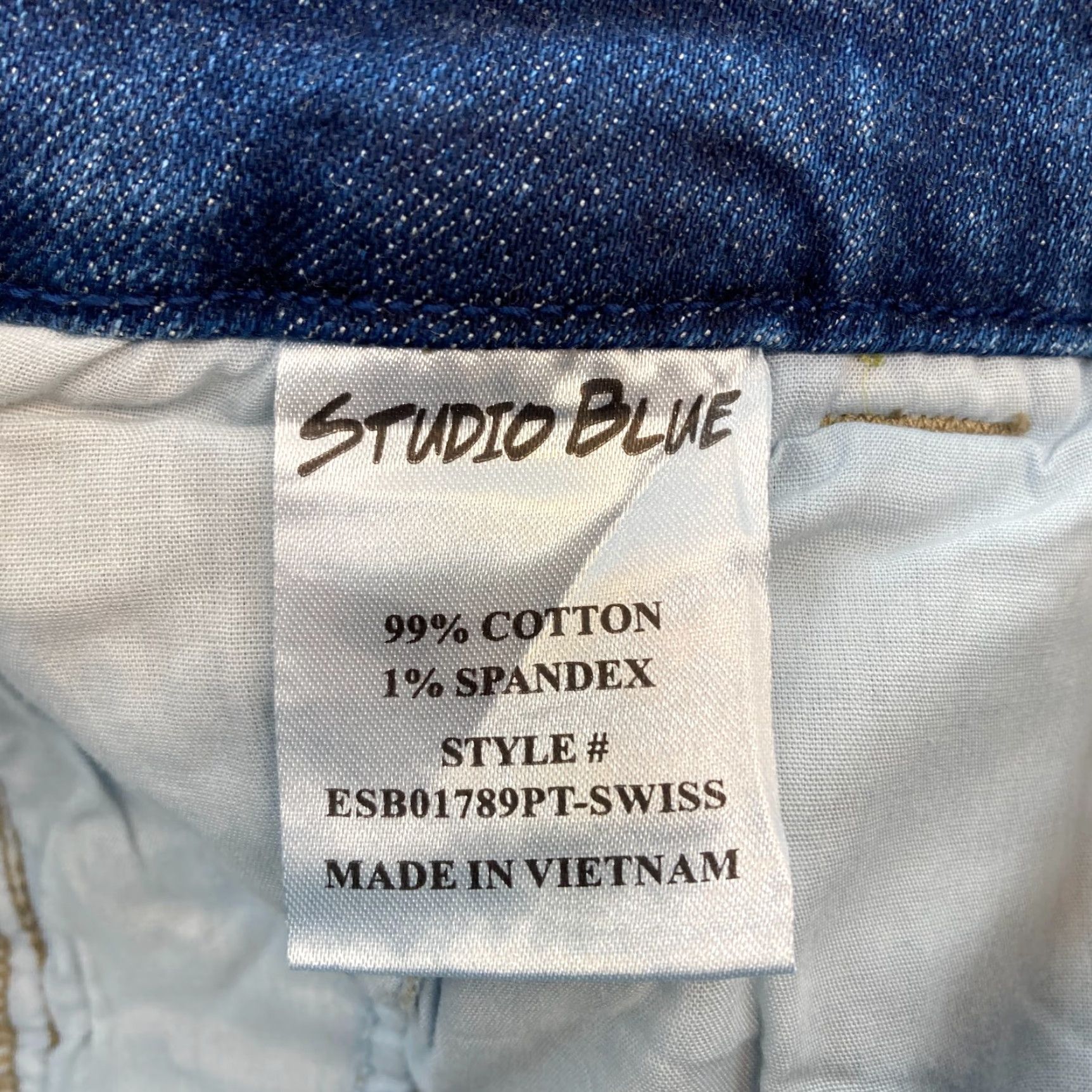 Vintage Studio Blue Jeans Women's 28 Tapered Denim Dark Blue Stretch NWT Regular 5-Pocket Cotton Spandex Jeans Girls Womens Size 28" / US 6 / IT 42 - 6 Thumbnail