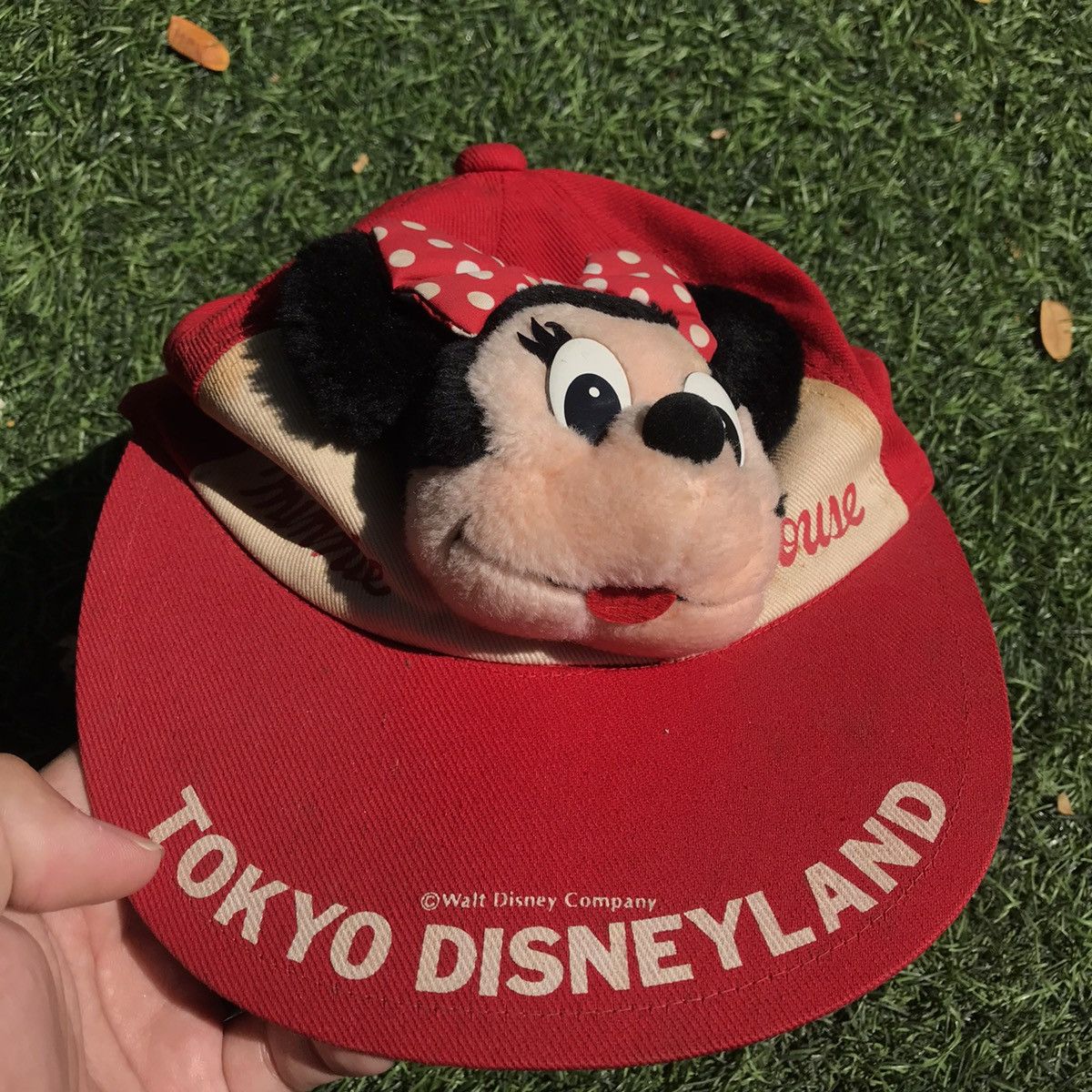 Disney × Mickey Mouse × Vintage VINTAGE MINI MOUSE FULLCAP 7 panel Tokyo disneyLand Made Size ONE SIZE - 13 Thumbnail