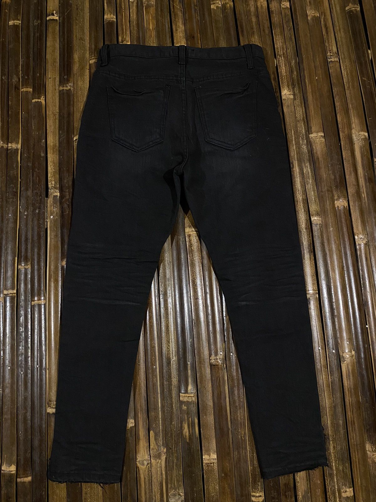 If Six Was Nine Brush Real Skull Distressed Pants Size US 30 / EU 46 - 4 Thumbnail