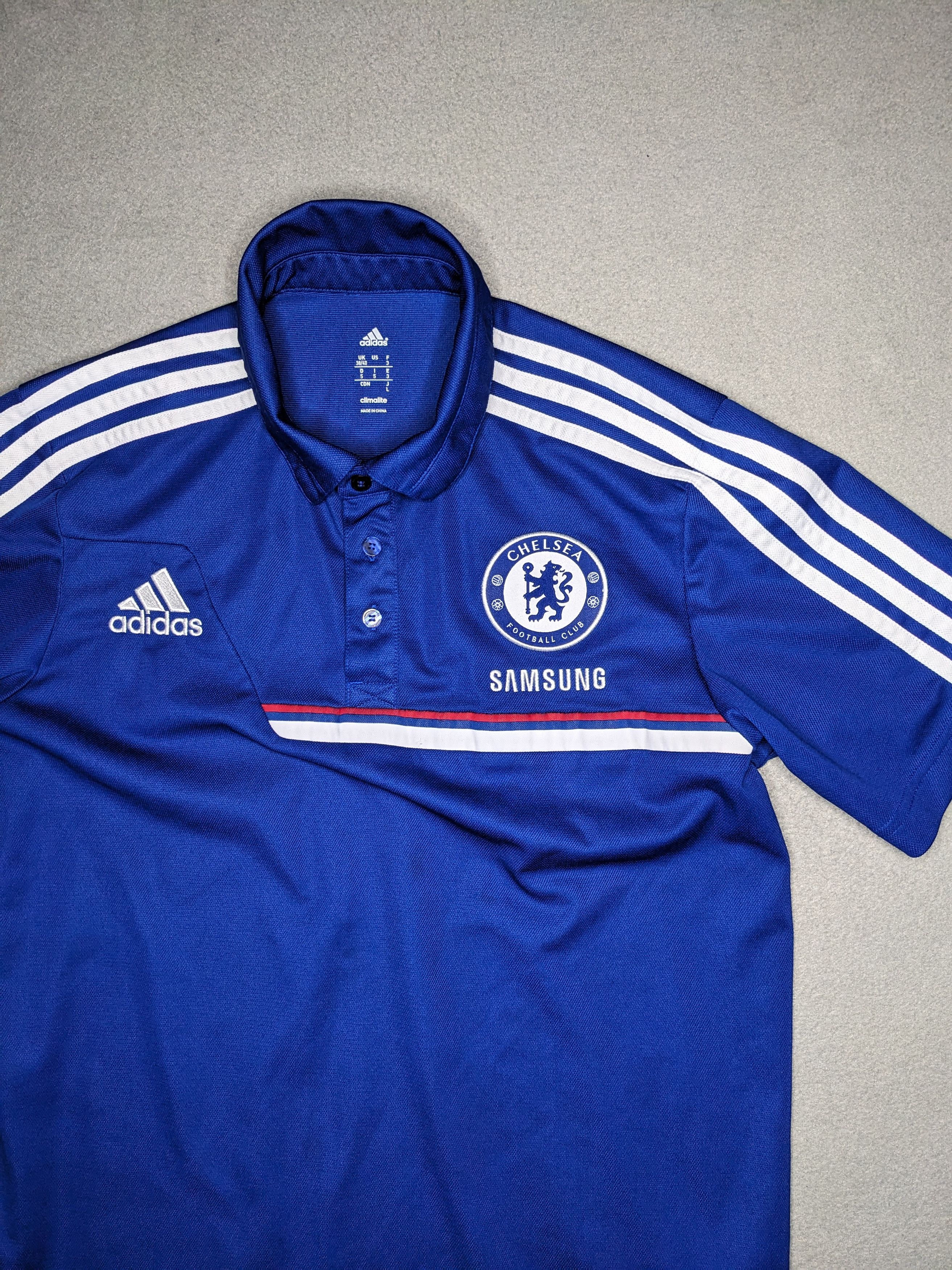 Adidas Adidas Chelsea FC Polo Shirt Jersey Soccer Kit 2013 Size US M / EU 48-50 / 2 - 1 Thumbnail