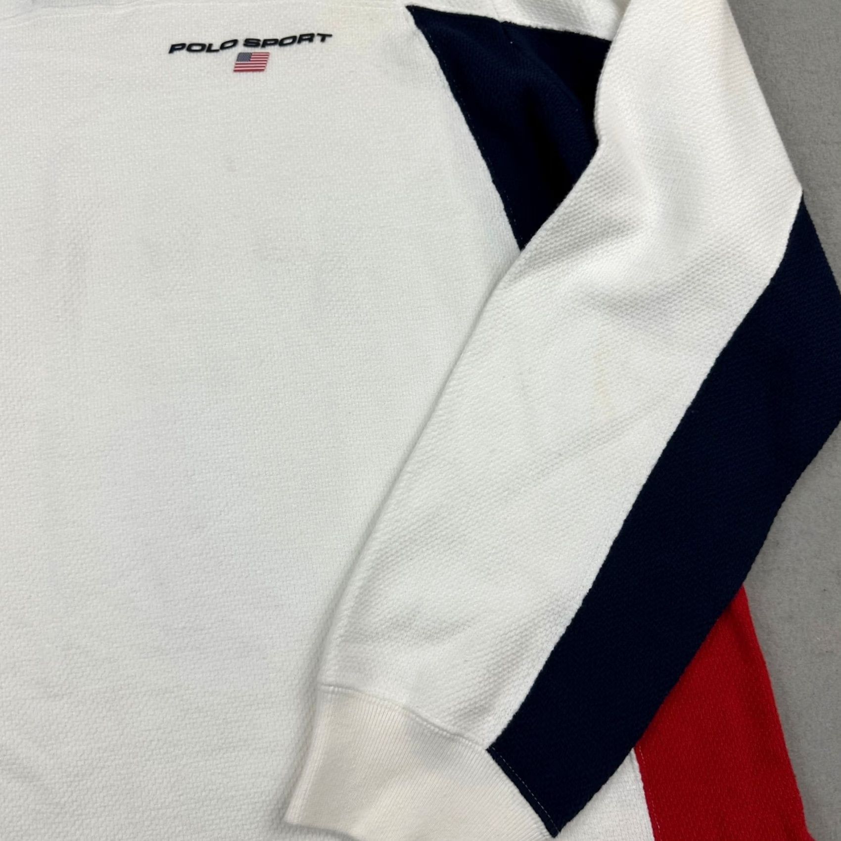 Vintage VINTAGE Polo Sport Shirt Men XL White Blue Rugby Polo Pique Y2K 2000s Size US XL / EU 56 / 4 - 5 Thumbnail