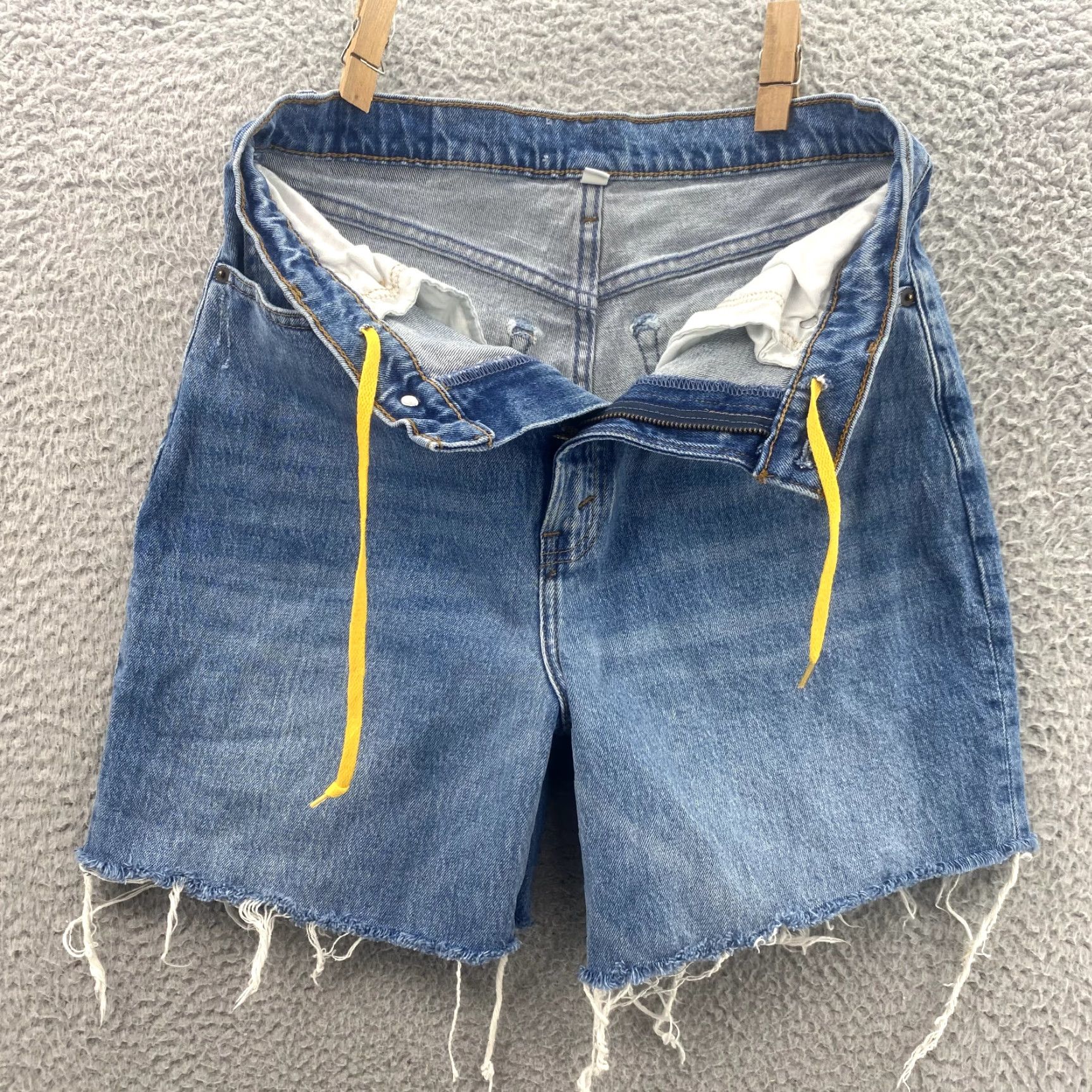 Abercrombie & Fitch Abercrombie & Fitch Shorts Women's 28x5* Curve Love Cut Off Jorts 90's Skater Blue Denim 5-Pocket Size 28" / US 6 / IT 42 - 7 Thumbnail