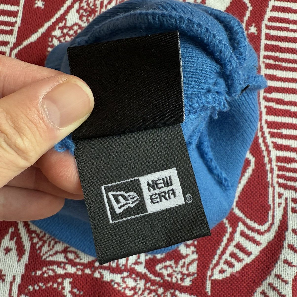 New Era × Supreme FW22 Supreme New Era Box Logo Beanie Blue OS Size ONE SIZE - 8 Thumbnail