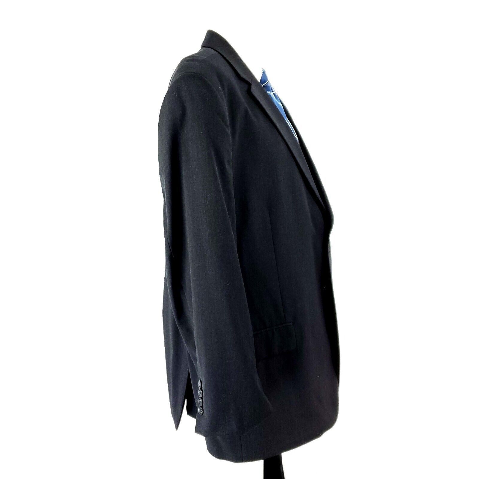 Pronto Uomo Pronto Uomo Wool 2 Button Blazer 48L Gray Size 48L - 6 Thumbnail