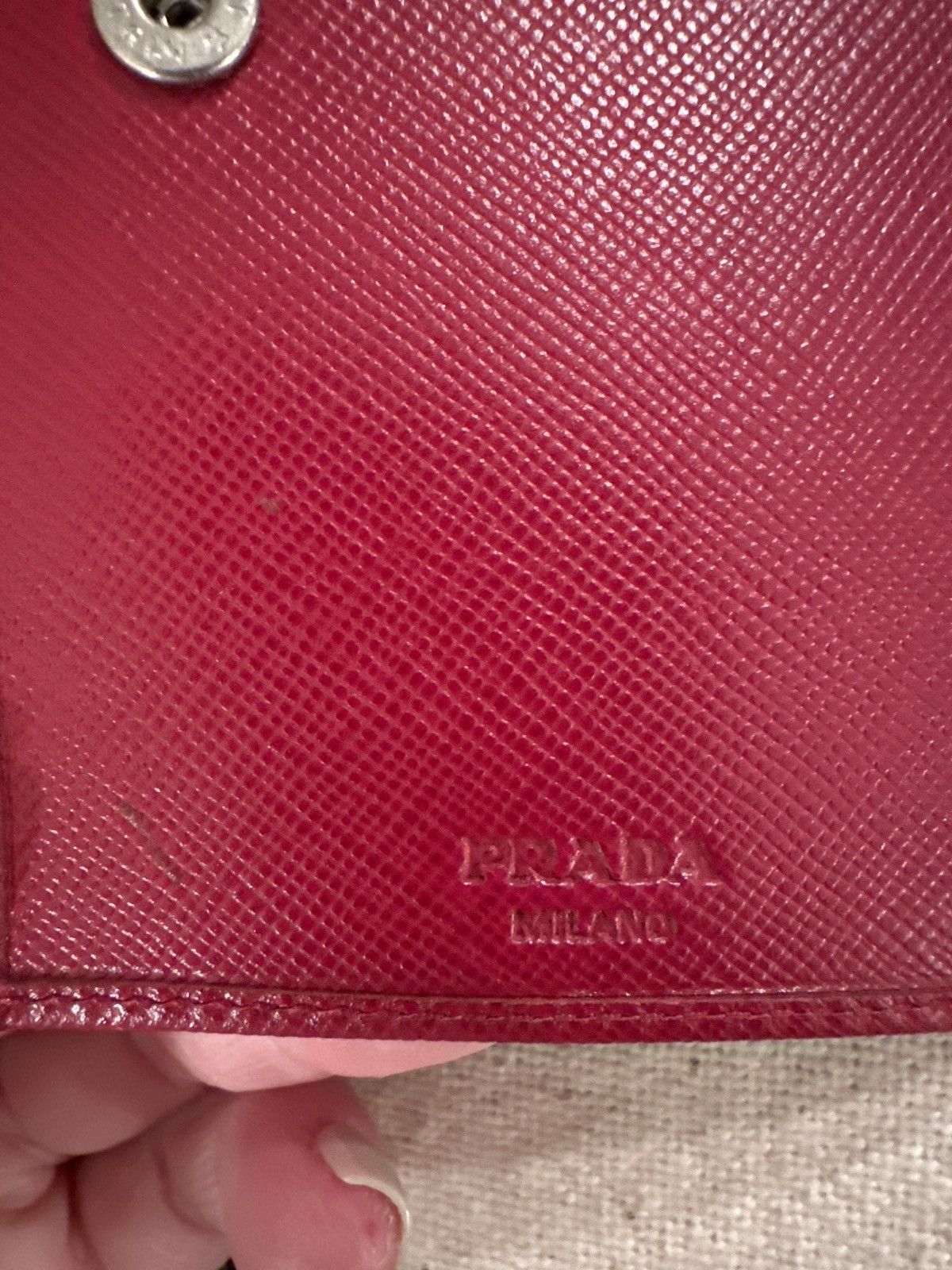 Prada Prada Red Saffiano Wallet Size ONE SIZE - 8 Thumbnail