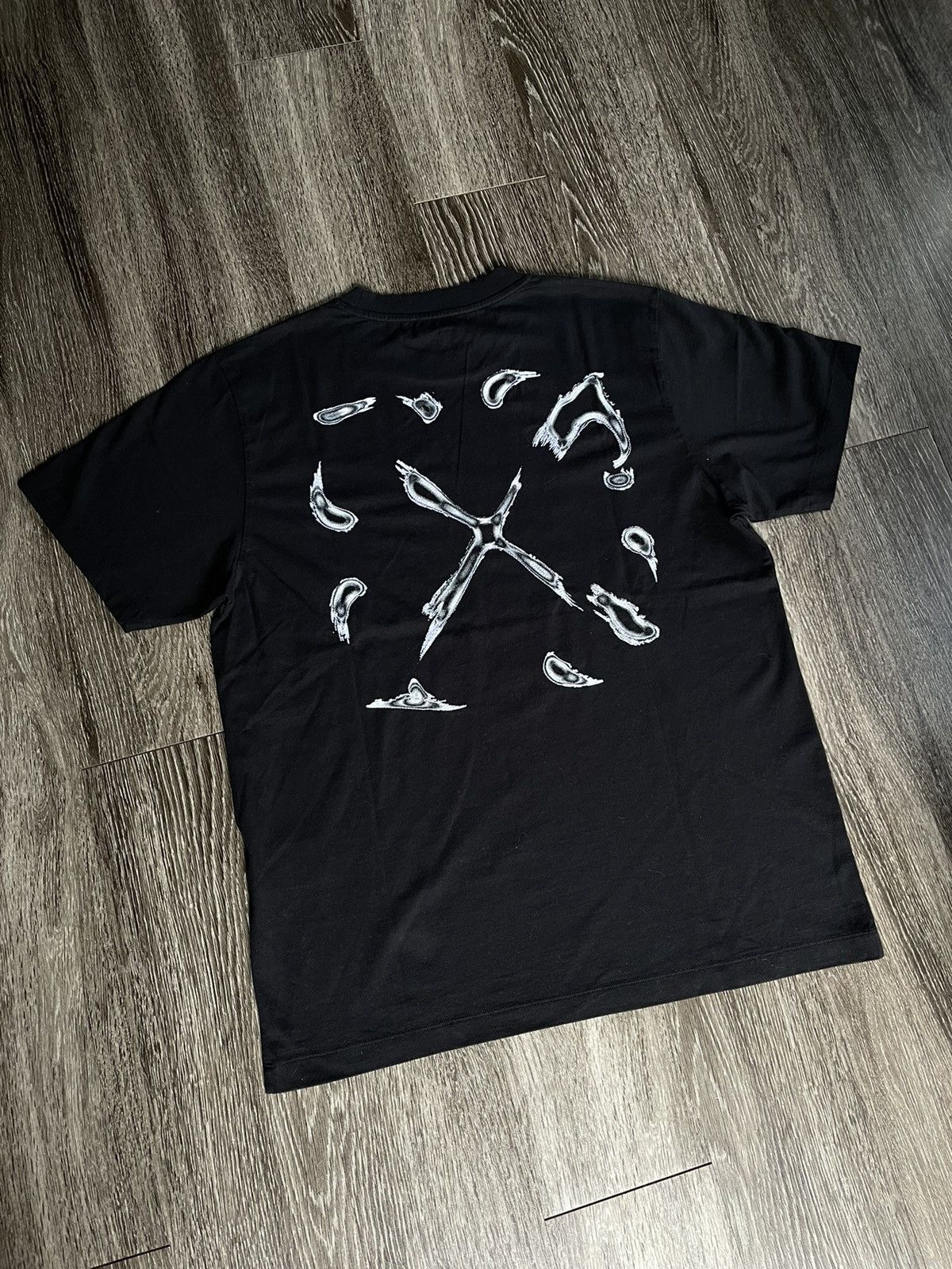 Off-White NEW Off White Black Arrows Stitched Tee Shirt Size US XL / EU 56 / 4 - 1 Thumbnail