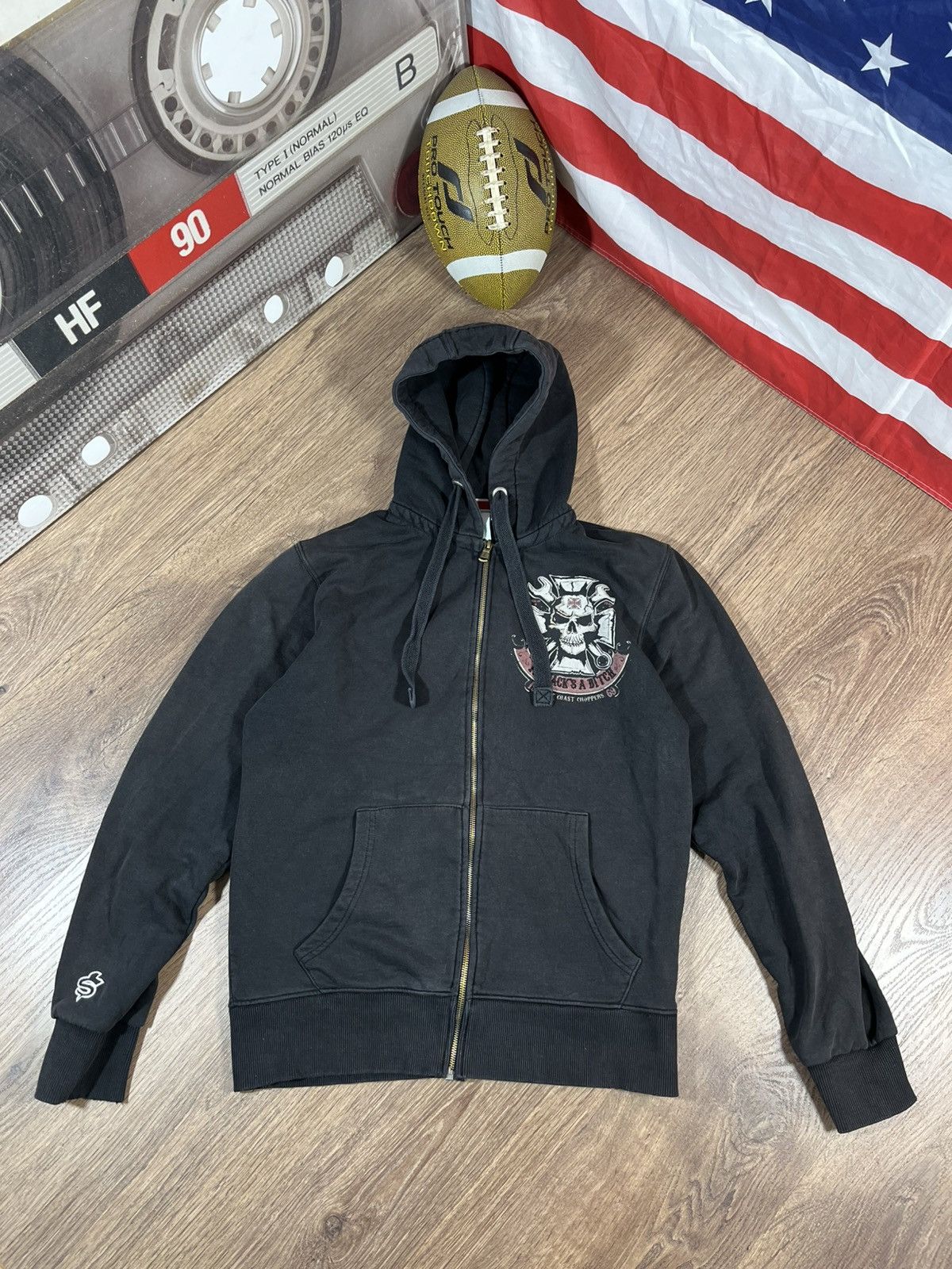 Vintage Vintage West Coast Choppers Big Logo Hoodie Size US L / EU 52-54 / 3 - 2 Thumbnail