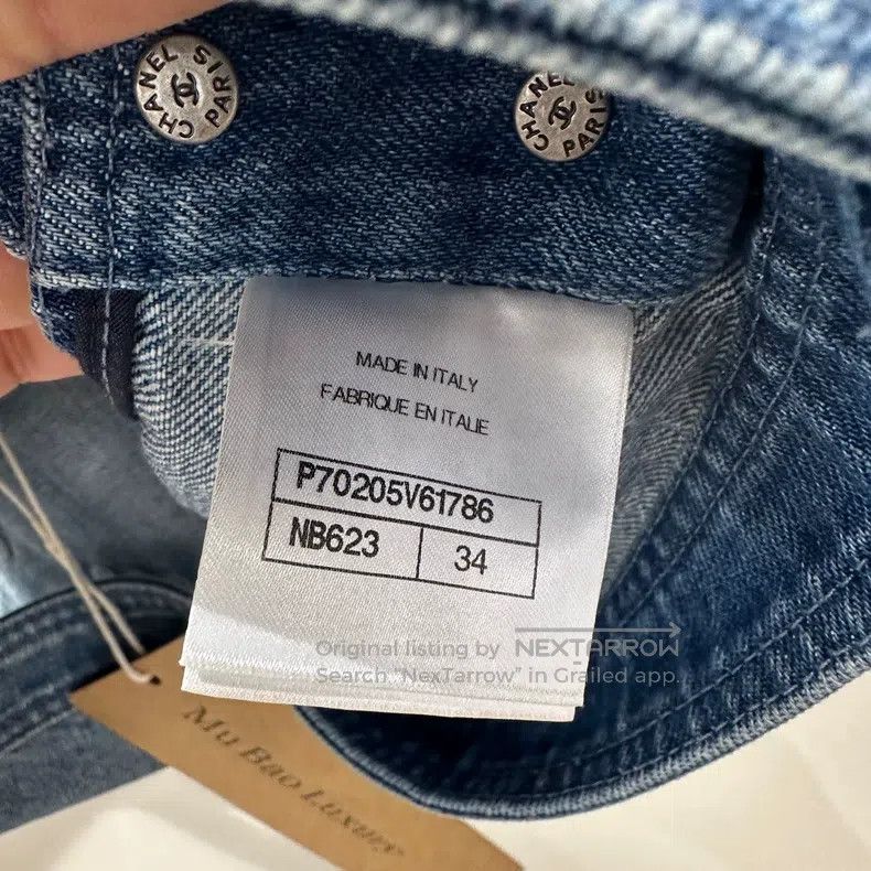 Chanel Chanel Camellia Logo Denim Vest Size XXS / US 00 / IT 34 - 4 Thumbnail